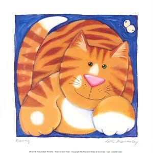 Set of 2 Cat Prints by Kate Mawdsley